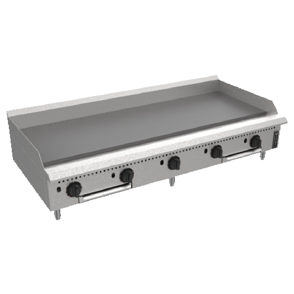Venancio PGT60G-CT_NAT 60 Inch Gas Griddle with 5 Burners 175000 BTU