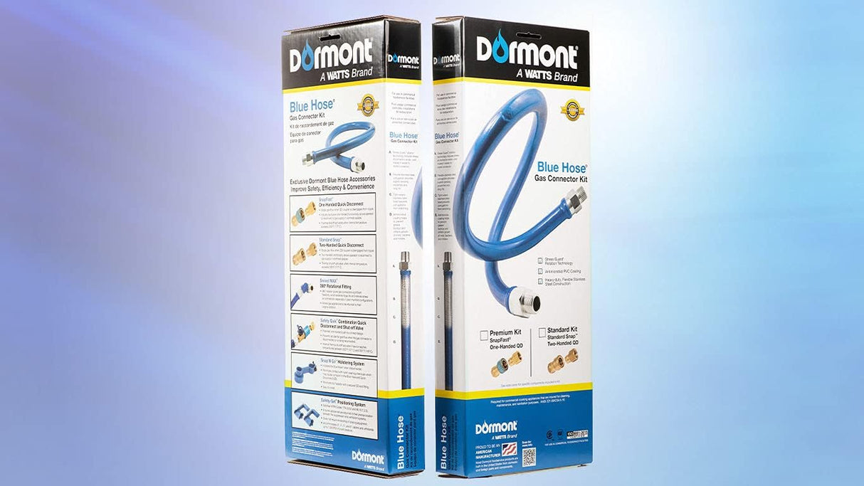 DORMONT 1675KIT48 3/4" DIA., 48" BLUE HOSE, SNAPFAST