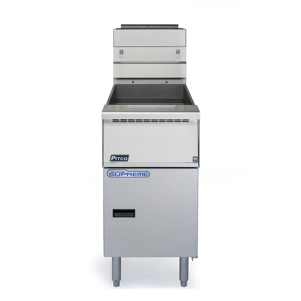 Pitco SSH55 40-50 Lb Gas Deep Fryer with Solid State Controls 80000 BTU ENERGY STAR®