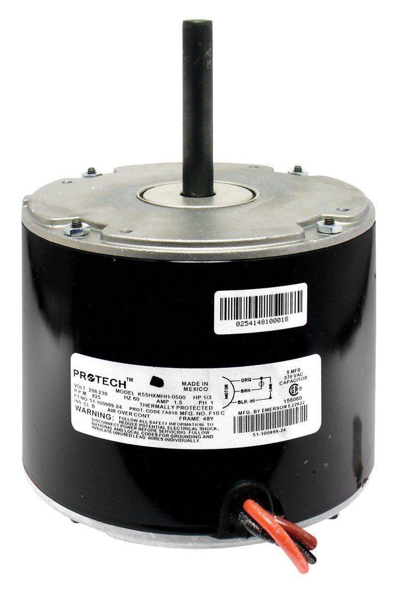 Rheem 51-102500-10 Motor, Condenser, 208/230 Volt, 60HZ, 1/3HP, 1PH, 825 RPM