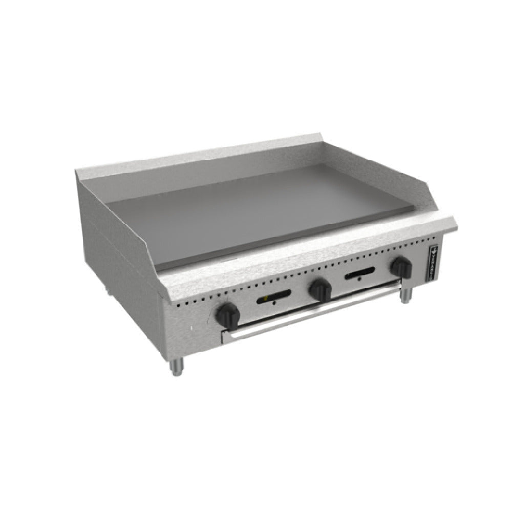 Venancio PGM36G-CT_LP 36 Inch Gas Griddle with Polished Steel Plate 90,000 BTU