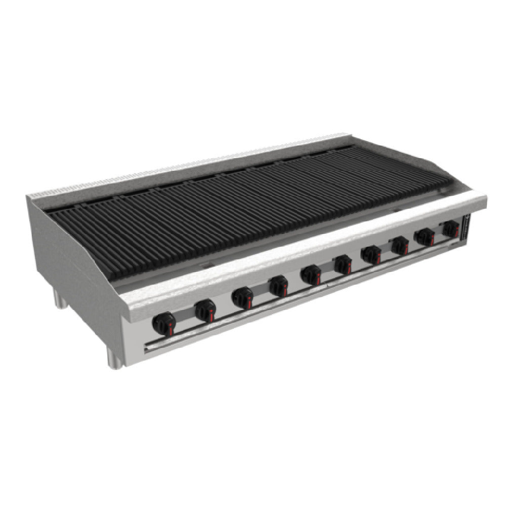 Venancio R60CT-60C_LP 60 Inch Radiant Charbroiler Gas with 10 Burners 166660 BTU