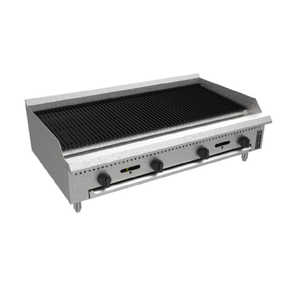 Venancio PCB48G-CT_LP 48 Inch Gas Charbroiler with 4 Burners 120000 BTU