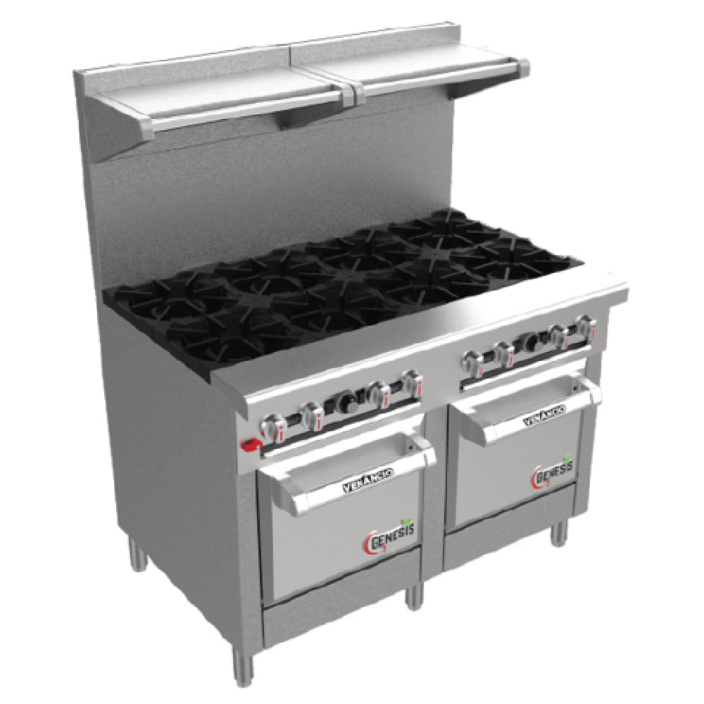 Venancio G722CO-72B_LP 72 Inch Gas Range with 12 Burners 286000 BTU