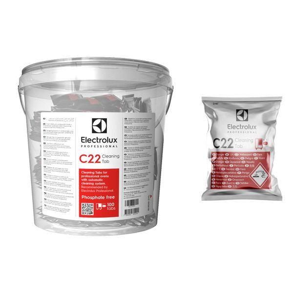 Electrolux Professional 0S2395 C22-CLEANING TAB;100 BAGS; 1 TAB = 65GR ADR & IMDG Limited Quantity