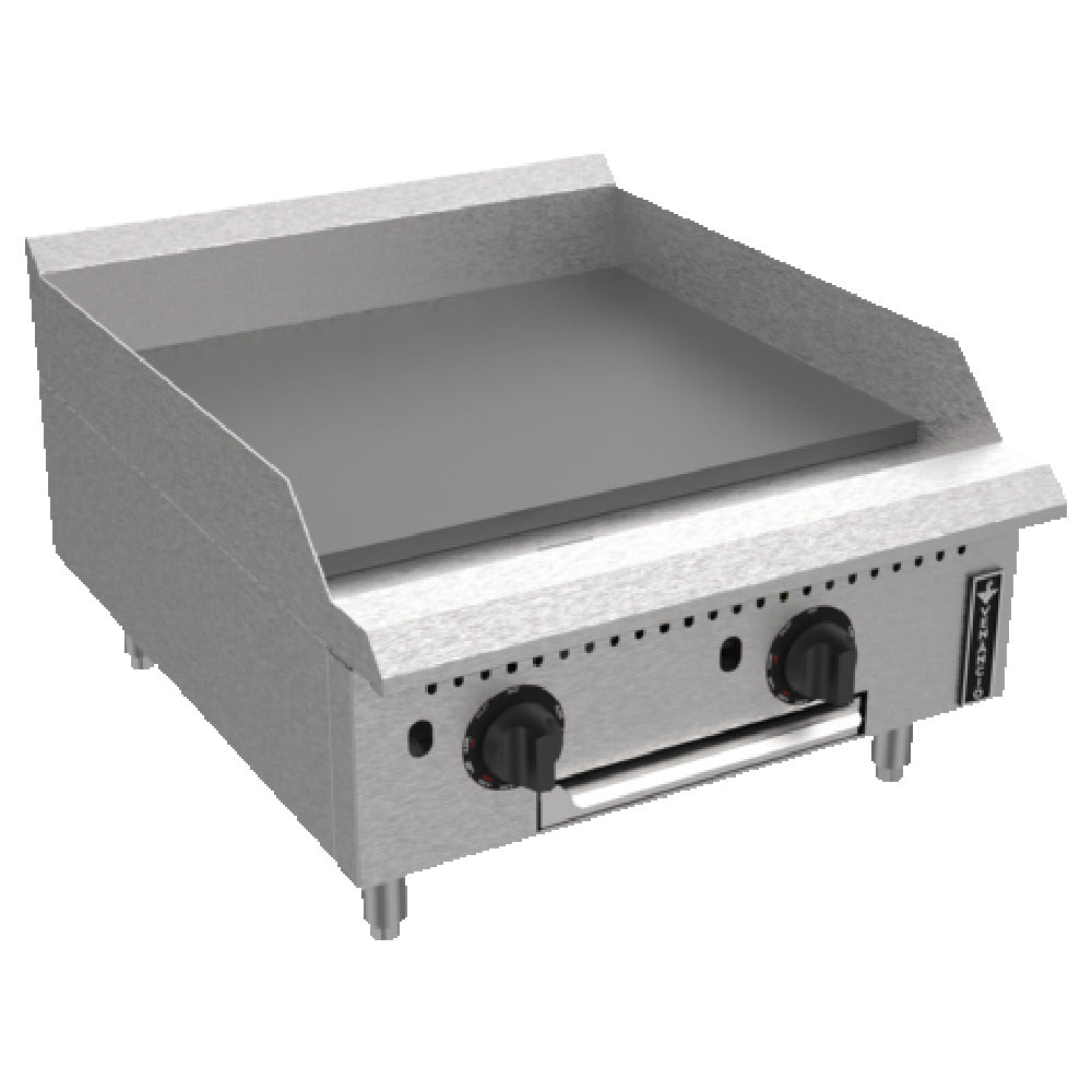Venancio PGT24G-CT_NAT 24 Inch Griddle Gas Countertop with 3/4 Inch Plate 70,000 BTU