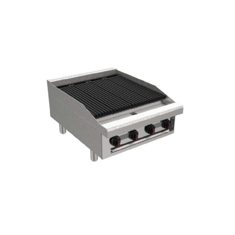Venancio R24CT-24C_LP 24 Inch Gas Charbroiler with 4 Burners 66664 BTU