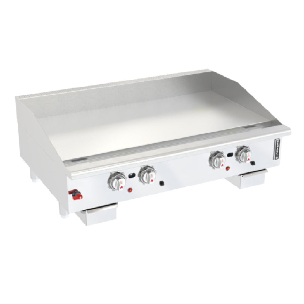 Venancio G48CT-48T 48 Inch Gas Griddle Countertop with 4 Thermostatic Valves 100000 BTU