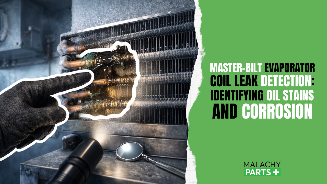 Master-Bilt Evaporator Coil Leak Detection: Identifying Oil Stains and Corrosion
