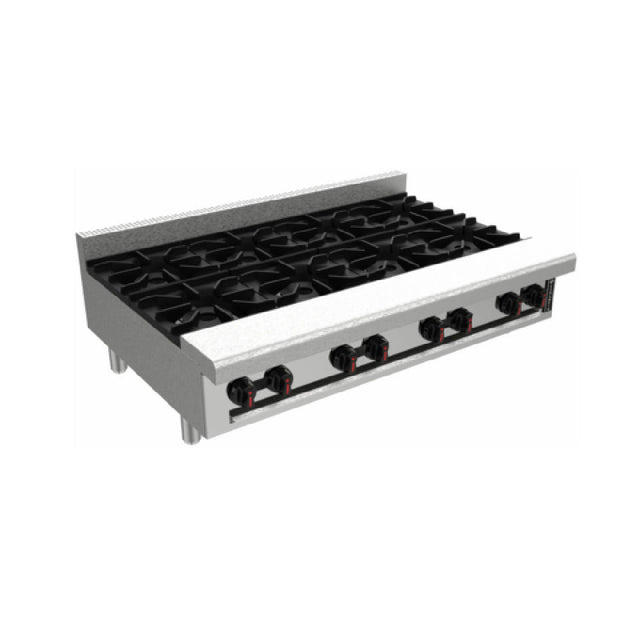 Venancio R48CT-48B_LP 48 Inch Gas Hotplate with 8 Burners 256000 BTU