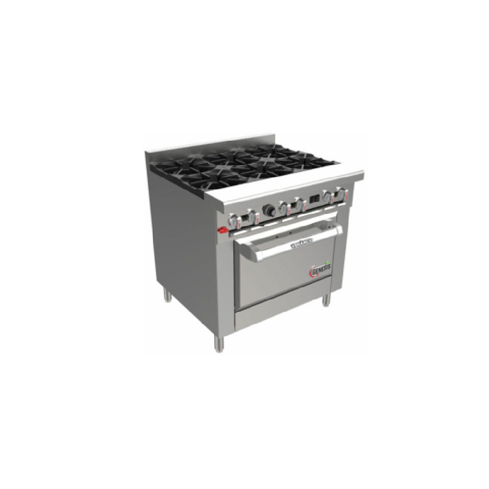 Venancio G36CO-36B_LP 36 Inch Gas Restaurant Range with 6 Open Burners 143000 BTU