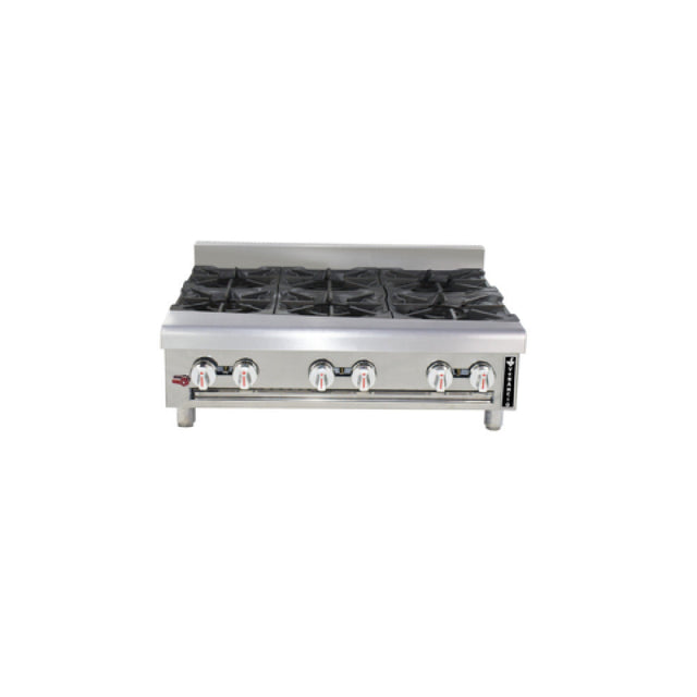 Venancio G36CT-36B_LP 36 Inch Gas Hotplate with 6 Burners 108000 BTU
