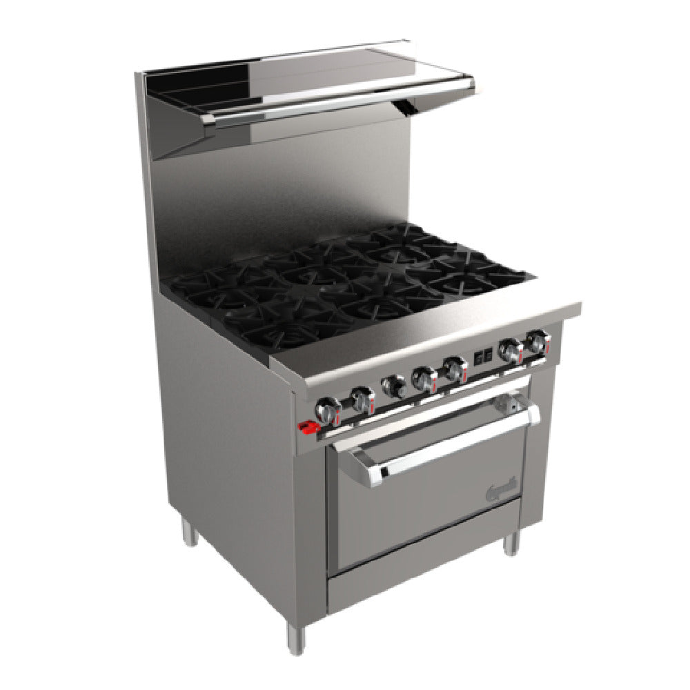Venancio G602ST-60B_NAT 60 Inch Gas Restaurant Range with 10 Burners 245000 BTU