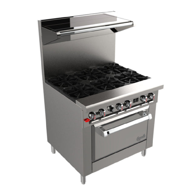 Venancio G602ST-60B_NAT 60 Inch Gas Restaurant Range with 10 Burners 245000 BTU