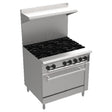 Venancio PRO36G-ST _NAT 36 Inch Gas Restaurant Range with 6 Open Burners 185000 BTU