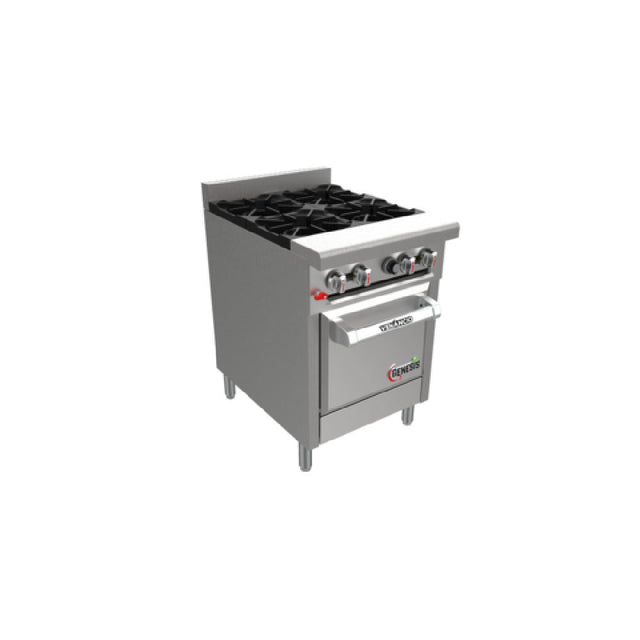Venancio G24ST-24B_LP 24 Inch Gas Restaurant Range with 4 Burners 102000 BTU