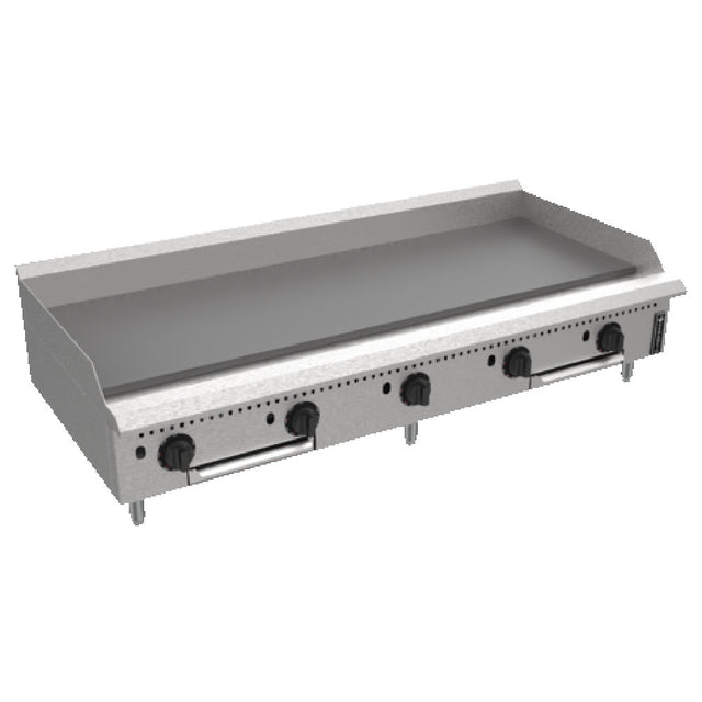 Venancio PGT60G-CT_NAT 60 Inch Gas Griddle with 5 Burners 175000 BTU