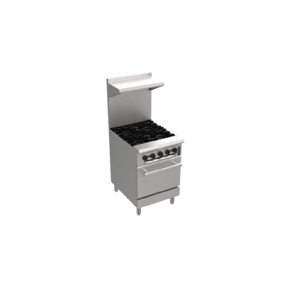 Venancio PRO24G-ST _NAT 24 Inch Gas Range with 4 Open Burners 130000 BTU