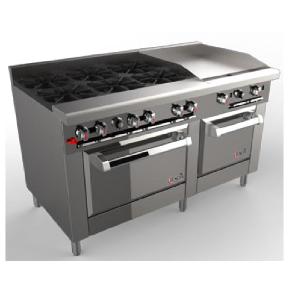 Venancio G602ST-36B24G_LP 60 Inch Genesis Series Gas Restaurant Range with 6 Burner 223000 BTU
