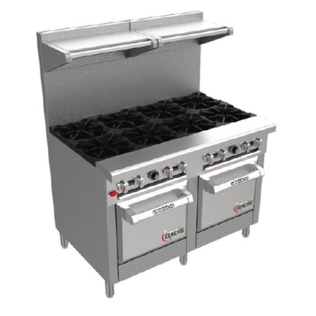 Venancio G602ST-60B_LP 60 Inch Gas Range 10 Burners 245000 BTU with 2 Ovens