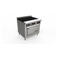 Venancio R36ST-36B_LP 36 Inch Gas Restaurant Range with 6 Burners 227000 BTU