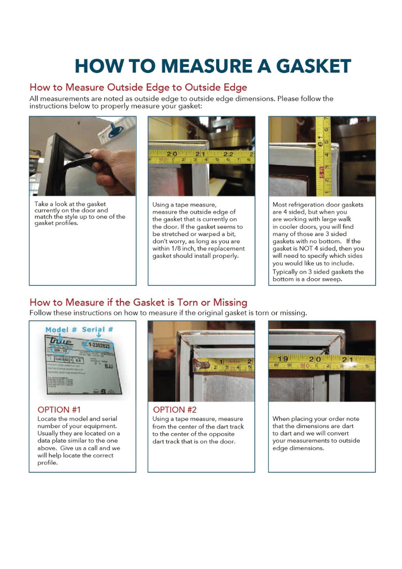 Build Your Own Custom Refrigeration Gasket