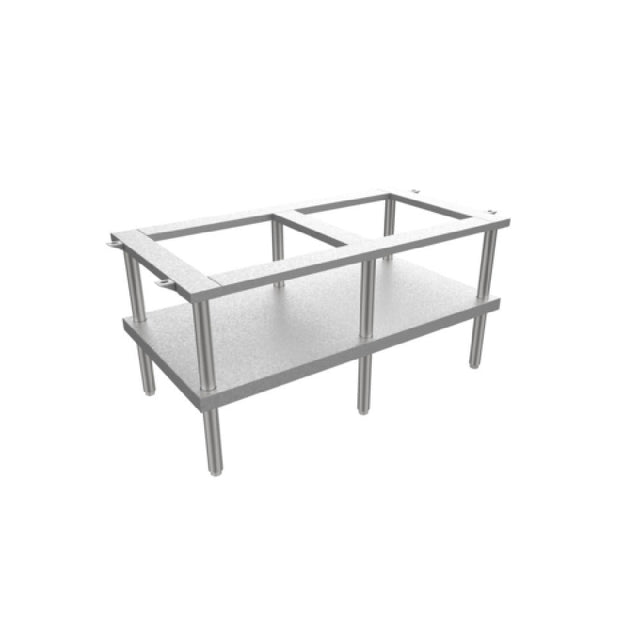 Venancio ESL60 60 Inch Open Top Equipment Stand with Undershelf Stainless Steel