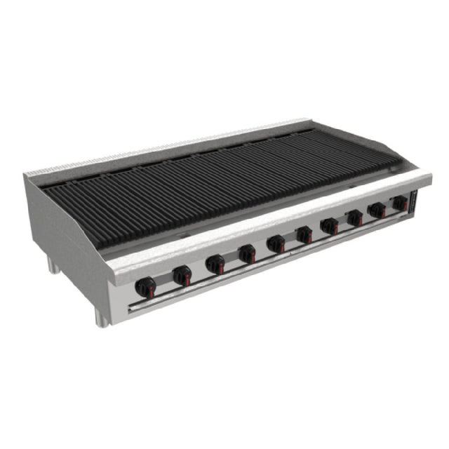 Venancio R60CT-60C_LP 60 Inch Radiant Charbroiler Gas with 10 Burners 166660 BTU