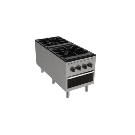 Venancio PSP182G-CB_LP 18 Inch Gas Stock Pot with 2 Burners 180000 BTU