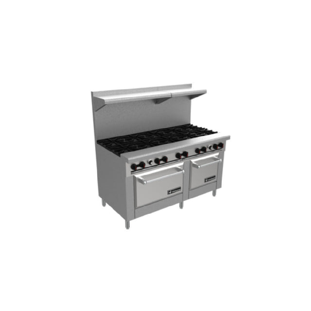 Venancio R602ST-60B_LP 60 Inch Restaurant Range Gas with 10 Burners 385000 BTU