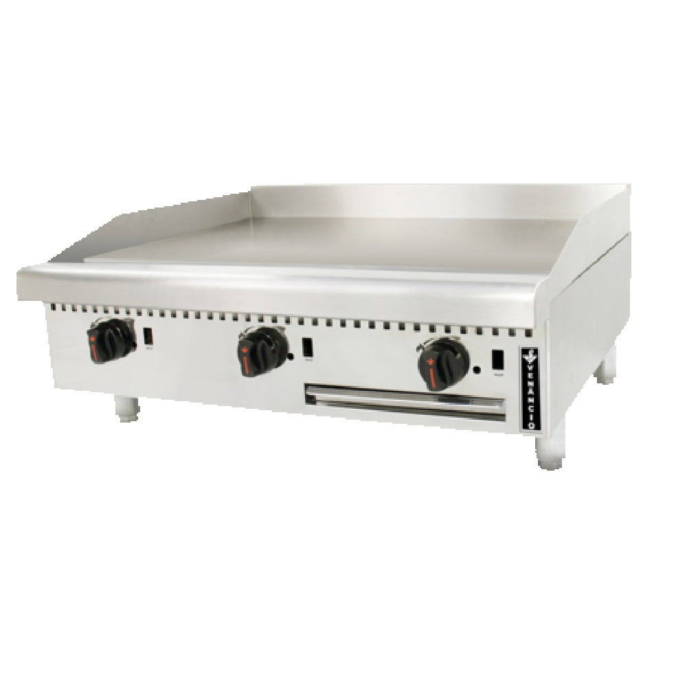 Venancio R72CT-72G_NAT 72 Inch Griddle Gas Countertop Stainless Steel with 150000 BTU