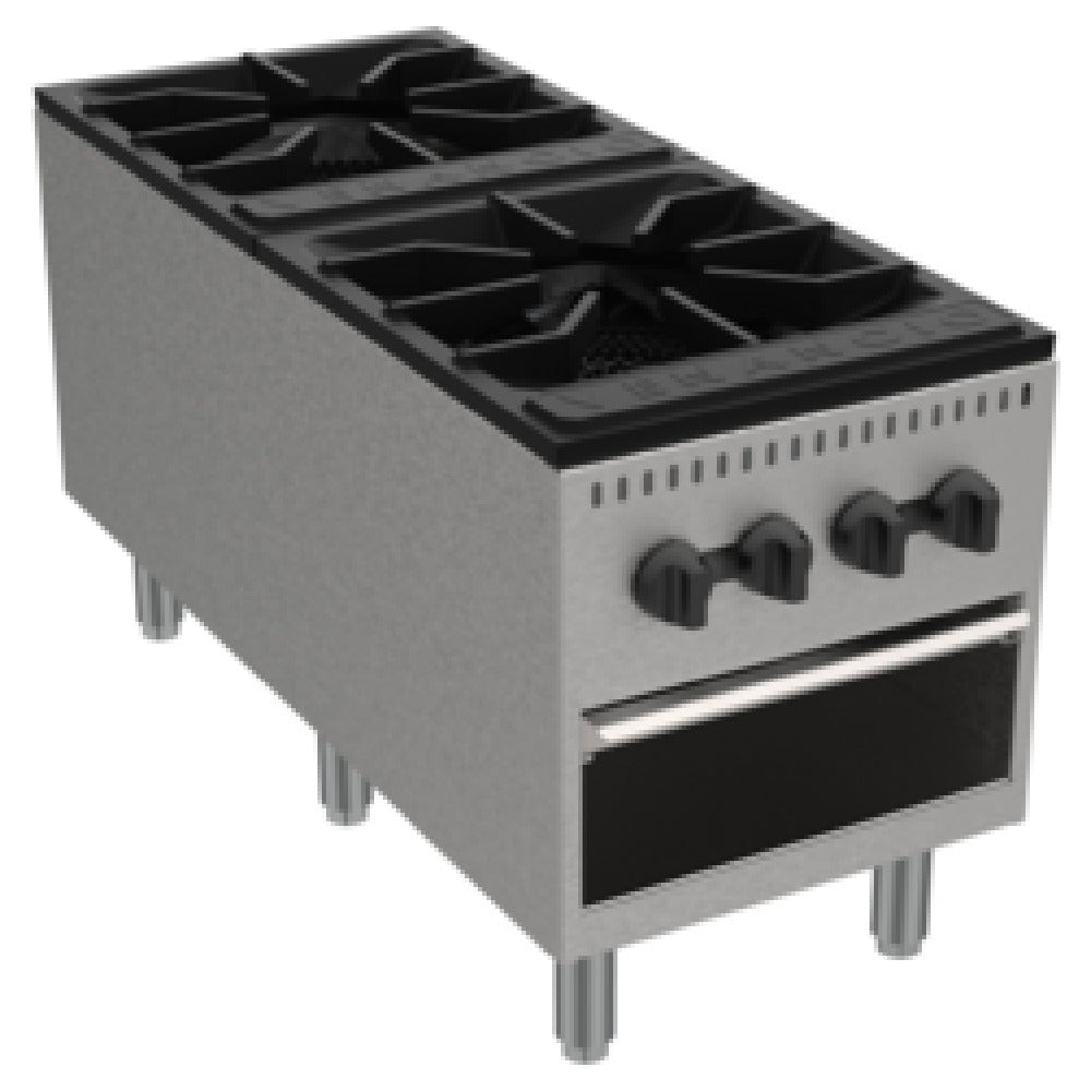 Venancio PSP182G-CB_NAT 18 Inch Gas Stock Pot with 2 Burners 180000 BTU