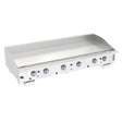 Venancio G72CT-72T 72 Inch Gas Griddle Countertop with 6 Burners 150000 BTU