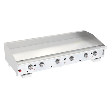Venancio G72CT-72T 72 Inch Gas Griddle Countertop with 6 Burners 150000 BTU