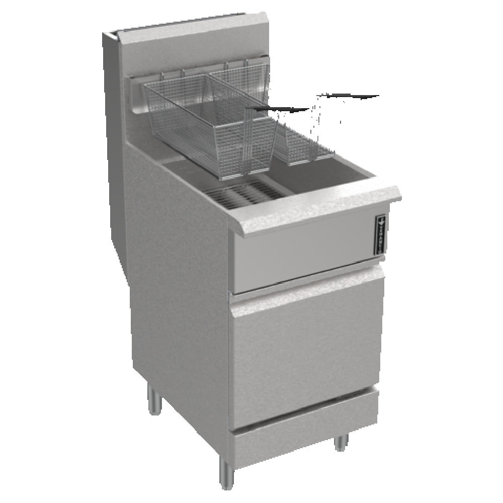 Venancio PFR75G-CB_NAT 20 Inch Full Pot Gas Deep Fryer 5 Burners 150000 BTU