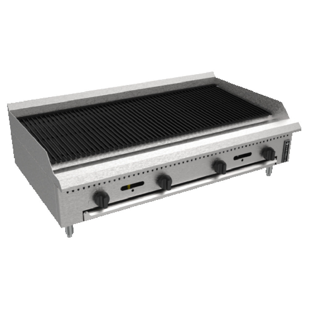 Venancio PCB24G-CT_NAT 24 Inch Gas Charbroiler with Cast Iron Radiants 60,000 BTU