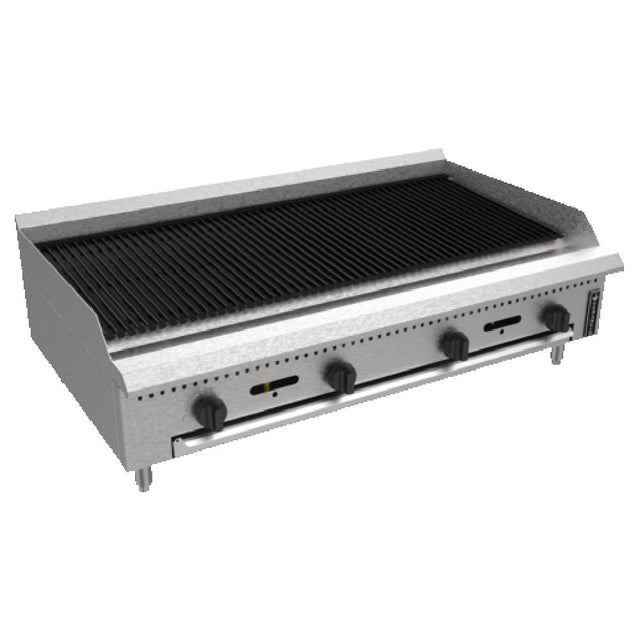 Venancio PCB24G-CT_NAT 24 Inch Gas Charbroiler with Cast Iron Radiants 60,000 BTU