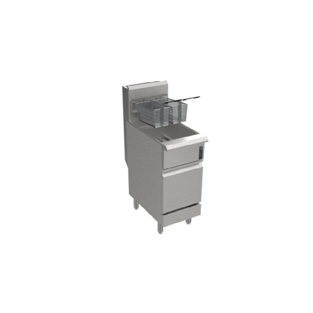Venancio PFR50G-CB_LP 16 Inch Gas Freestanding Full Pot Fryer 120000 BTU with 4 Burners