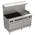 Venancio PRM60G-ST_NAT 60 Inch Gas Range with 6 Burners and 2 Ovens
