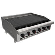 Venancio R36CT-36C_NAT 36 Inch Radiant Charbroiler Gas Countertop 6 Burner 99996 BTU