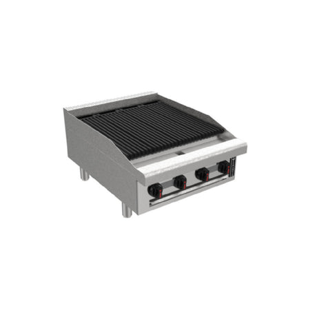 Venancio R24CT-24C_LP 24 Inch Gas Charbroiler with 4 Burners 66664 BTU
