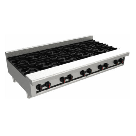 Venancio R60CT-60B_LP 60 Inch Hotplate Gas 10 Burner 320000 BTU with Crumb Tray