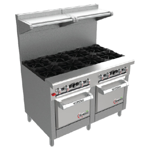 Venancio G602CO-60B_LP 60 Inch Gas Restaurant Range with 10 Burners 245000 BTU