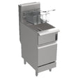 Venancio PFR50G-CB_NAT 16 Inch Deep Fryer Gas Floor Model 120000 BTU with Accessories