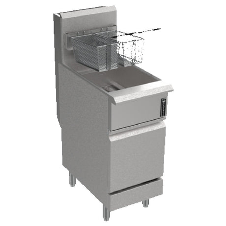 Venancio PFR50G-CB_NAT 16 Inch Deep Fryer Gas Floor Model 120000 BTU with Accessories
