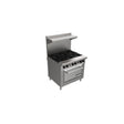 Venancio R36CO-36B_LP 36 Inch Gas Range with 6 Non-Clog Burners 227000 BTU