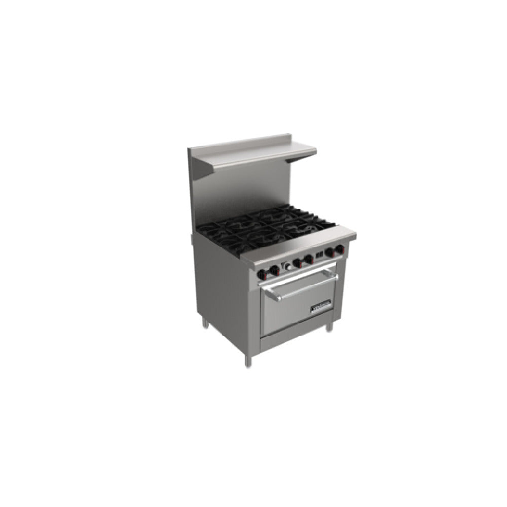 Venancio R36CO-36B_LP 36 Inch Gas Range with 6 Non-Clog Burners 227000 BTU