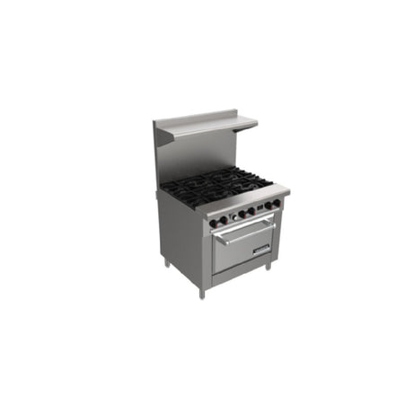 Venancio R36CO-36B_LP 36 Inch Gas Range with 6 Non-Clog Burners 227000 BTU