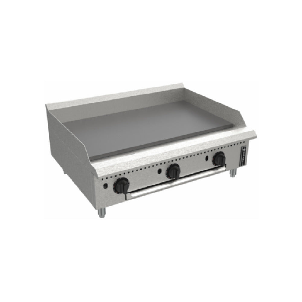 Venancio PGT36G-CT_NAT 36 Inch Gas Griddle with Removable Grease Tray 105000 BTU