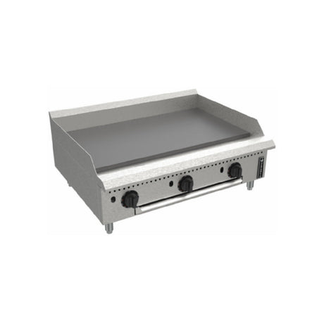 Venancio PGT36G-CT_NAT 36 Inch Gas Griddle with Removable Grease Tray 105000 BTU